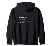 Ubuntu Zulu Proverb I'm Because We're Zip Hoodie