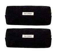 Ubxvamm 2Pcs Corduroy Pencil Case for Children Student Adult, Large Capacity Pen Case Zippered Pen Pouches Travel Cosmetics Bag