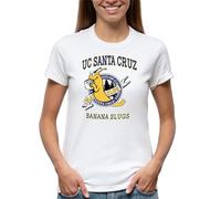 UC 1997 Santa Cruz Banana Slugs Epic Cosplay Replica Pulp Fiction Vincent Vega Women's White T-Shirt Size L