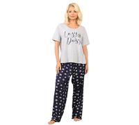 UC Ex Evans Plus Size Clothing for Women, Ladies Pyjamas Pjs Set Nightwear Blue