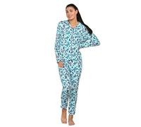 UC Ex High Street Brand Button Up Pyjamas Set for Women UK, Ladies Revere Collar Long Sleeve Cotton Pyjama