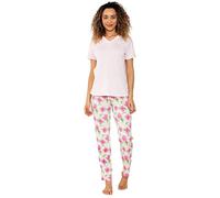 UC Ex High Street Brand Printed Pyjamas for Women, Short Sleeve Womens Pyjamas Cotton Ladies Pjs Women's Nightwear UK 8-32 Loungewear Pjs for Women Sets