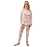 UC Ex High Street Brand Pyjamas for Women Navy Womens Pyjamas Cotton Ladies Pyjamas Snowflake Print Pjs for Women Sets Long Sleeve Women's Nightwear Womens Pyjamas Set Womens Pjs Ladies Nightwear