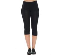 UC Womens Ex High Street Brand Cotton Rich Yoga Leggings Ladies Crop Length Pedal Pushers (Black, 20)