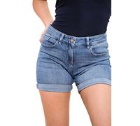 UC Womens Ex High Street Brand Denim Shorts Boyfriend Stretchy Mid Rise Ladies Hot Pants Size UK 8-22
