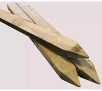 UC4 Treated Fence Posts -Rectangle | Pointed Timber Stakes for Fencing & Garden Projects ideal for staking trees and plants! 75mm x 125mm (5, 2.1 M)