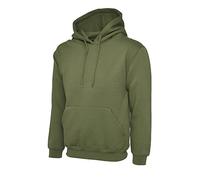 UC502 - Classic Hooded Sweatshirt (300 GSM) - Military Green - Medium