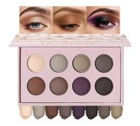 UCANBE 8 Color Nude Baked Matte Eyeshadow Palette - Highly Pigmented, Smooth & Blendable Formula with Neutral & Earthy Tones for Everyday & Dramatic Eye Makeup Pallet (01 All Matte)