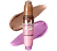 UCANBE Blush & Bronzer Stick, 2-in-1 Multiuse Cream Makeup Stick, Dual-Ended Blush & Contour Stick, Buildable Blendable Cream Formula, Natural Glow Finish, Travel-Friendly (01 LAVENDER)