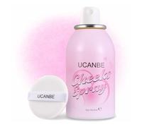 UCANBE Blush Spray with Puff, Hydrating Liquid Blush Mist for Cheeks - Soft Pigmented Buildable Blendable Breathable Blush, Healthy Dewy Glow Finish, Talc-Free, 01 Lavender (1.16 oz)