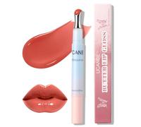 UCANBE Butter Lip Gloss, Hydrating & Moisturizing Shine, Lightweight Non-Sticky Lip Gloss with Metal Applicator, Smooth Butter Shine Gloss for Plump & Nourished Lips(04 Strawberry)