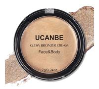 UCANBE Cream Bronzer for Face & Body, Natural Golden Sun-Kissed Glow, Luminous Buildable Coverage for Long Lasting Bronzed Glow, Lightweight Brighten Contour Muti-Use Highlighter Makeup Palette