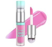 UCANBE Dual-Ended Liquid Blush with Angle Applicator & Built-In Brush, Seamless Buildable Blendable Lightweight Cheek Tint Makeup, Long Lasting Creates Dewy Natural Flush Finish - Cherry Petal