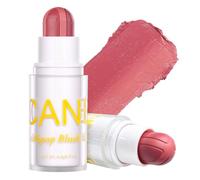UCANBE Dusty Rose Cream Blush Stick for Cheeks, Duo-Tone Buildable Blush Makeup, Hydrating Lightweight Face Blush with Vitamin E, Natural Dewy Finish, Long-Wearing, Water-Resistant