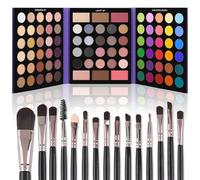 UCANBE Eyeshadow Palette with 15Pcs Brushes Makeup Set, Pigmented 86 Colors Make Up Sets Valentine's Day Gift, Matte Shimmer Glitter Eye Shadow Pallet Highlighter Contour Blush Powder Brush Beauty Kit