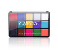 UCANBE Face Body Paint Oil, Professional 15 Colors FX Makeup Palette- Non Toxic Hypoallergenic Safe Facepaint for Halloween, Cosplay Costumes, Parties and Festivals