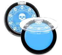 UCANBE Light Blue Face Body Paint Makeup Foundation, Cream Greasepaint for Kids & Adult, Non-Toxic FX Face Painting Kit for Halloween Smurf Avatar Corpse Bride Sally Face Makeup, Costume Cosplay Part
