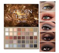 UCANBE Nude Eyeshadow Makeup Palette, 40 Color Matte Shimmer Glitter Eye Shadow, Neutral Black Dark Grey Smoky Make Up Pallet Highly Pigmented Long Lasting Waterproof