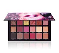 UCANBE Professional 18 Pigmented Eyeshadow Palette, 10 Matte + 7 Shimmer + 1 Metallic Glitter, Velvet Texture Blendable Long Lasting Eye Shadow Pallets