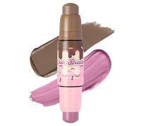 UCANBE Skin Breath Blush & Bronzer Multiuse Stick, 2-in-1 Creamy Face Cheeks Contour Makeup Stick for Natural Radiant Finish Look, Vegan & Cruelty-Free, Travel-Friendly (01 Lavender)