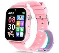 Ucani 4G Kids Smart Watch Boys Girls, Kid GPS Tracker Watch Phone Video Call Wifi Position School Mode Pedometer SOS Games,Birthday Toy Gifts for 6-12 Years Old,Pink