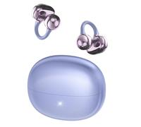 Ucani Clip on earbuds, Open Clip-On Earphones Open Ear Headphones, HiFi Music 360° ACS, With ENC Crystal Clear Calls, Wireless Headphones Bluetooth-5.4 Compatible iOS Android, 65H Playtime, purple