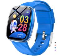 Ucani Kids Smart Watch, 1.75" Fitness Watch with Pedometer, IP68 Waterproof, 100 Sport Modes, Heart Rate, Sleep Tracker, Puzzle Games for Girls Boys Teens 5-16 (Bright Blue)