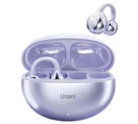 Ucani Wireless Headphones, Open Clip-On Earphones Sports Headphones, 12mm Diaphragms with ENC Crystal Clear Calls, IPX5, Bluetooth-5.4 Compatible with iOS Android, 30H Playtime, (Bright purple)