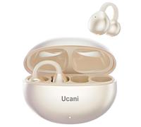 Ucani Wireless Headphones, Open Clip-On Earphones Sports Headphones, 12mm Diaphragms with ENC Crystal Clear Calls, IPX5, Bluetooth-5.4 Compatible with iOS Android, 30H Playtime (Bright gold)