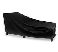 UCARE 1 PCS Lounge Chair Cover Garden Waterproof Patio Chaise Lounge Cover Outdoor Dust-proof Beach Chair Furniture Protection Cover Black 82in (1PCS)