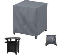 UCARE Prep Table Cover Compatible with 32in Keter Unity XL Portable Outdoor Prep Table/ Storage Cabinet Cover Heavy Duty Waterproof Grill Accessories Covers for Patio Kitchen Island Bar Cart, Gray