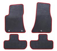 Ucaskin Car Floor Mats Custom Fit for Dodge Challenger RWD (Do not Fit AWD Perfectly) 2023 2022 2021 2020 2019 2018 2017 2016 2015 Odorless Rubber Heavy Duty All Weather Car Floor Liner-Red