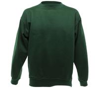 UCC 50 50 Heavyweight Plain Set-In Sweatshirt Top Ultimate Clothing Collection Bottle Green S