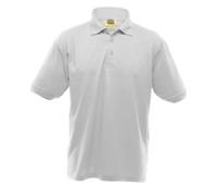 UCC 50 50 Heavyweight Plain Pique Short Sleeve Polo Shirt Ultimate Clothing Collection White XXXL