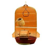 UCCE Bird Cage parrot cage Large Metal Parrot Cage Black Parrot Cage Small Bird Breeding Cage Suitable for The Love Bird Canary Pigeon bird feeders budgie cage (B)