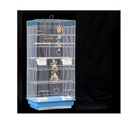 UCCE Bird Cage parrot cage Large Parrot Cage With Feeder Stand Rod and Breeding Cage for Breeding Flocks of Birds Finches Pigeons Parakeets bird feeders (Blu C)