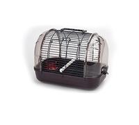 UCCE Bird Cage parrot cage Parrot Going Out Aviation Bird Cage Black Phoenix Tiger Skin Peony Cage Portable Household Parrot Cage Small bird feeders budgie cage (Grey)