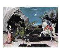 Uccello Saint George Dragon Painting Unframed Wall Art Print Poster Home Decor Premium
