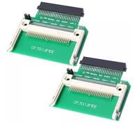 UCCKEYI 2Pcs Green Compact Flash CF Memory Card to 50pin 1.8" IDE Hard Drive SSD Converter Adapters Compatible with iPod 3rd 4th Gen Photo Mini Hard Drive - CF to 1.8-inch IDE