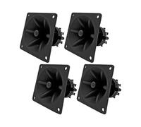 UCCKEYI 4 Pack 3.25" inch Flush Mount Square Super Horn Tweeter Speakers 3.25" x 3.25" Car Home Audio
