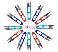 UCEC 12Pcs Sewing Snips, Thread Snips, Embroidery Scissors, U Sewing Scissors, Thread Cutter, Dressmaking Cutter, Cross Stitch Accessories, Great for Stitch, DIY Supplies