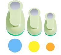 UCEC Circle Punch Set - Paper Punches for Crafts, Circle Cutter Punch With Different Sizes (25mm, 15mm, 10mm), Paper Hole Punch for Crafting Scrapbooking Cards Arts and DIY - Versatile Craft Tool