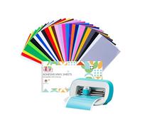 UCEC Smart Vinyl Permanent for Cricut Joy & Joy 2, 30 Pack, Self Adhesive Vinyl 14 x 30.5 cm - 23 Assorted Colors Vinyl Plotter Film for DIY Cups, Cars, Party Decoration, Deco Sticker