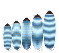 UCEDER Lightweight Board Bag and Surfboard Storage Bag, Surfboard Sock Cover, Great for Local Trips to The Beach (Blue and White, 7'5")