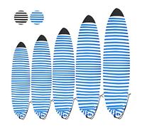 UCEDER Lightweight Board Bag and Surfboard Storage Bag, Surfboard Sock Cover, Great for Local Trips to The Beach (Blue and White, 6'10'')