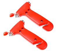 Ucfalfo 2 Pack Emergency Car Window Breaker Life Hammer with Seatbelt Cutter, Car Safety Hammer, 2 in 1 Seat Belt Cutter and Window Breaker for Cars, Bus, Truck, Van, Essential Escape Tool for Safety