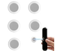 Ucfalfo 5 Pack Magnetic Remote Control Holder Wall Mounted, No-drill Self-Adhesive TV Remote Control Storage, Multifunctional Magnetic Wall Sticker for Home Office School Supply Storage, White