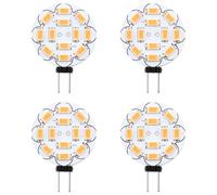Ucfalfo G4 LED Bulbs 3W Warm White 3000K, 4 Pack 200LM Equivalent to 20W Halogen, AC/DC 12V Non-Dimmable g4 led Bulbs Warm White for Undercabinet & Accent Lighting