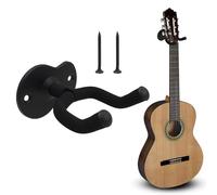 Ucfalfo Guitar Wall Mount Hanger, Guitar Hanger Wall Mount with Protective Sponge, Display Bracket Hooks for Electric Guitar, Classical Acoustic Guitar, Bass, Ukulele, Mandolin Banjo, Black