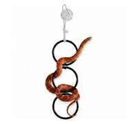 Ucfalfo Snake Climbing Rings for Reptiles - Plastic Corn Snake Enrichment Chain, Hanging Ball and Hoop Toy for Reptile Tank Cage Enclosure, Compatible with Vivarium Snake Accessories